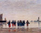 尤金 布丹 : Fisherwomen at Berck